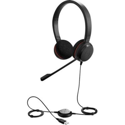 Jabra Evolve 20 USB-C UC Stereo UC Hörlurar - Svart