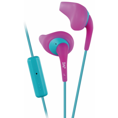 JVC HA-ENR15-P-E In-Ear Sport Headset Remote+mic - Rosa/Turkos