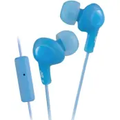 JVC HA-FR6-A Gumy Plus In-Ear Headphone med mic - Blå