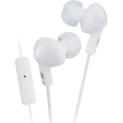 JVC HA-FR6-W Gumy Plus In-Ear Headphone med mic - Vit