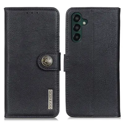 KHAZNEH Galaxy A24 4G Plånboksfodral Cowhide - Svart