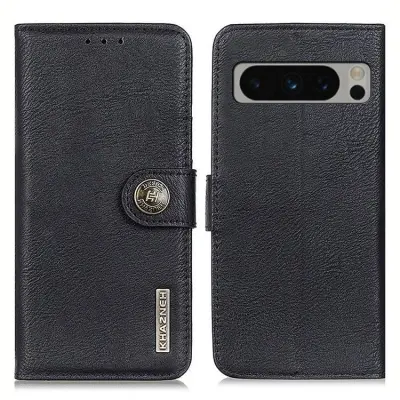 KHAZNEH Google Pixel 8 Plånboksfodral Cowhide - Svart