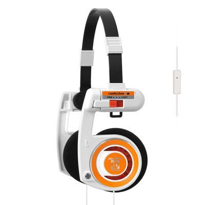 KOSS Hörlur iPortaPro 2.0 White Orange med Mic
