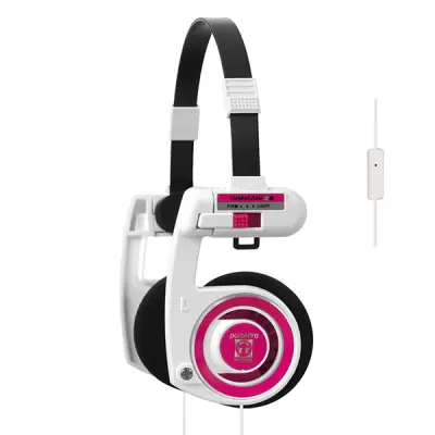 KOSS Hörlur iPortaPro 2.0 White Pitahaya med Mic