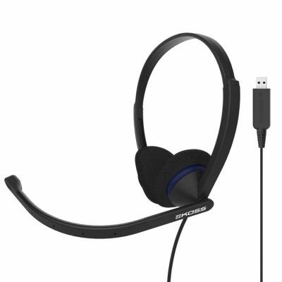 KOSS Headset CS200-USB On-Ear Mic - Svart