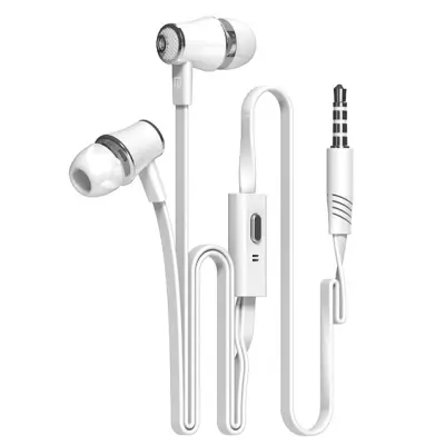 Langsdom JM21 in-ear hörlurar med handsfree - Vit