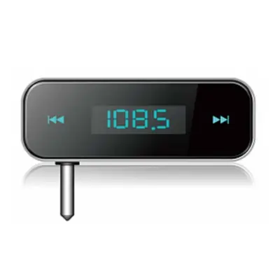 LCD FM sändare och Handsfree - Svart