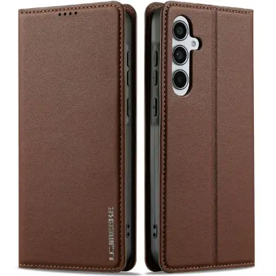 LC.imeeke Galaxy S25 Plus Plånboksfodral - Brun