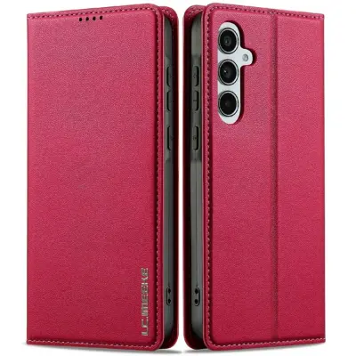 LC.imeeke Galaxy S25 Plus Plånboksfodral - Röd