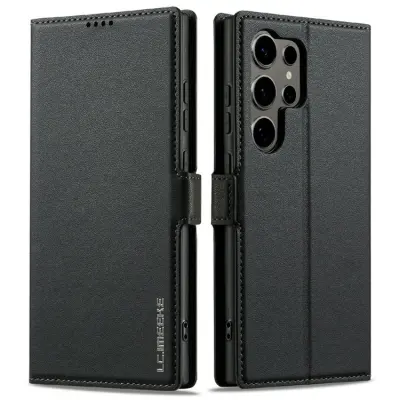 LC.imeeke Galaxy S25 Ultra Plånboksfodral - Svart