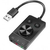 Logilink USB-Ljudadapter med Volymkontroll