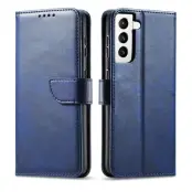 Magnet Elegant Flip Fodral Galaxy S22 Plus - Blå