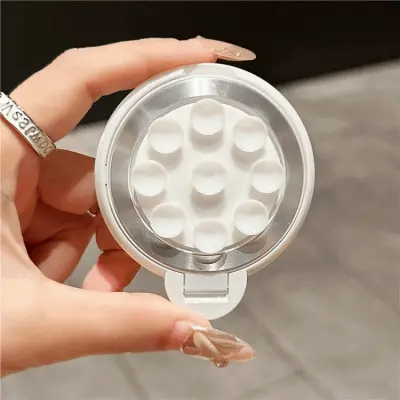 Magsafe Mobil Sugkopp Ringhållare Kickstand Bilfäste - Vit