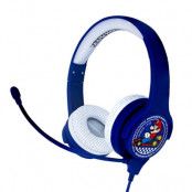 MarioKart Interaktiv Hörlurar/Headset On-Ear 85/94dB Bom-Mikrofon - Blå