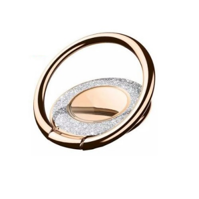 Metal Glitter Ringhållare till Mobiltelefon - Gold