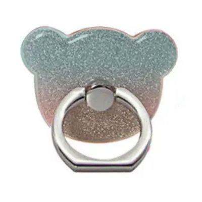 NalleBjörn Glitter Ringhållare till Mobiltelefon - Rainbow