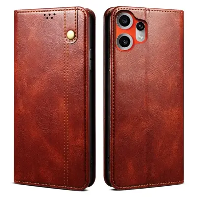 Nothing CMF Phone 2 Pro Plånboksfodral Crazy Horse Texture - Brun