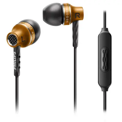 Philips Headset In-ear SHE9105 - Guld Aluminium
