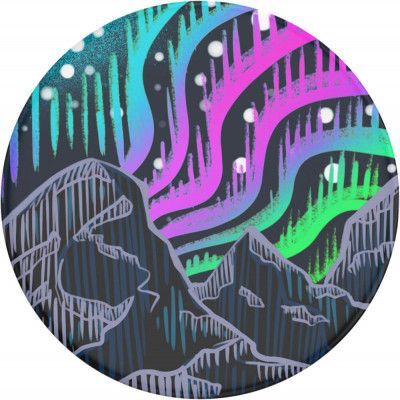 POPSOCKETS Borealis Woodcut Avtagbart Grip med Ställfunktion