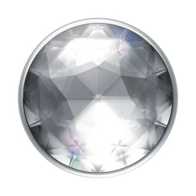 POPSOCKETS Disco Crystal Silver Avtagbart Grip