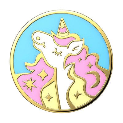 POPSOCKETS Enamel Mane Event Pink Avtagbart Grip