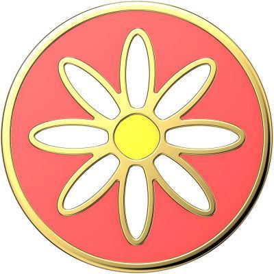POPSOCKETS Enamel Quaint Daisy Coral Avtagbart Grip