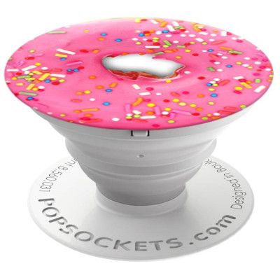 POPSOCKETS Pink Donut Grip med Ställfunktion