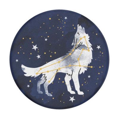 POPSOCKETS Sirius Wolf Avtagbart Grip med Ställfunktion