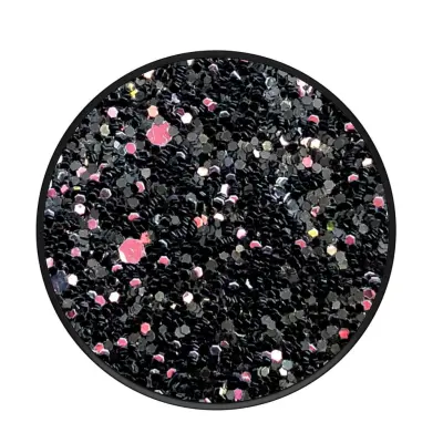 POPSOCKETS Sparkle Black Avtagbart Grip med Ställfunktion Premium