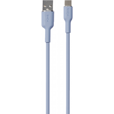 Puro USB-A Till USB-C Kabel Icon Soft - Ljusblå
