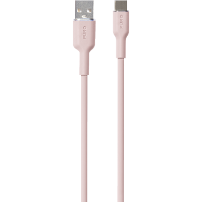 Puro USB-A Till USB-C Kabel Icon Soft - Rosa