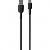 Puro USB-A Till USB-C Kabel Icon Soft - Svart