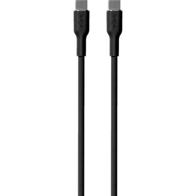 Puro USB-C Till USB-C Kabel Icon Soft - Svart