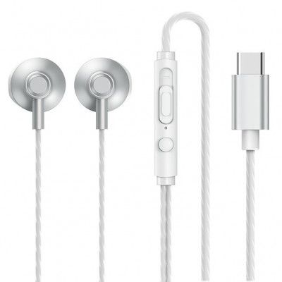 REMAX In-Ear Hörlurar USB-C - Silver