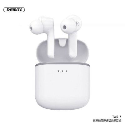 REMAX True Wireless Headset TWS-7 med power bank Vit