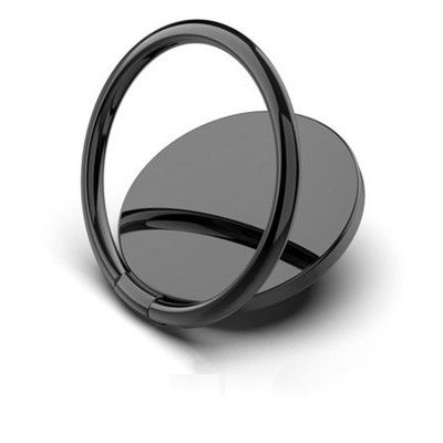Round Ringhållare till Mobiltelefon - Svart