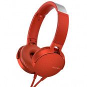 Sony Headset MDR-XB550AP Röd