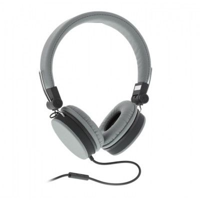 STREETZ headset med iPhone-koppling, svarsknapp, mikrofon - Grå