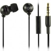 STREETZ in-ear headset med mikrofon och svarsknapp (Svart)