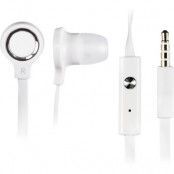 STREETZ in-ear headset med mikrofon och svarsknapp (Vit)