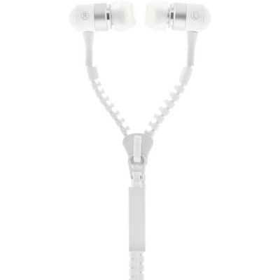 STREETZ Zipper in-ear headset, Vit