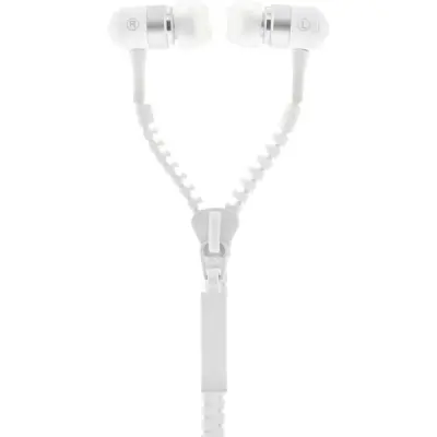 STREETZ Zipper in-ear headset, Vit