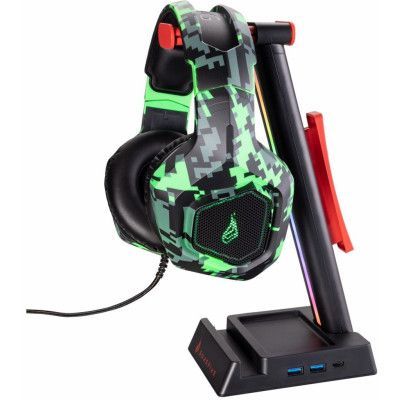 SureFire Vinson N2 Dual RGB Headset Stand - Röd