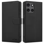 Tech-Protect Motorola Moto G15/G15 Power Plånboksfodral - Matte Svart