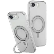 UNIQ iPhone 16e Mobilskal Swivix 360 Kickstand - Clear