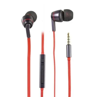 Vivanco Aircoustic HighQ Music In-ear Plugin Headset  - Röd