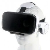 VR Virtual Reality headset med glasögon och hörlurar