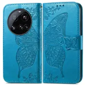 Xiaomi 15 Ultra Plånboksfodral Butterfly Pattern - Blå