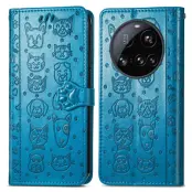 Xiaomi 15 Ultra Plånboksfodral Cat Dog Pattern - Blå