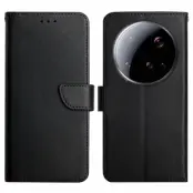 Xiaomi 15 Ultra Plånboksfodral Nappa Texture Äkta Läder